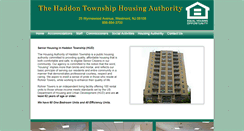 Desktop Screenshot of haddontownshiphousingauthority.com