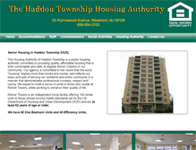 Tablet Screenshot of haddontownshiphousingauthority.com